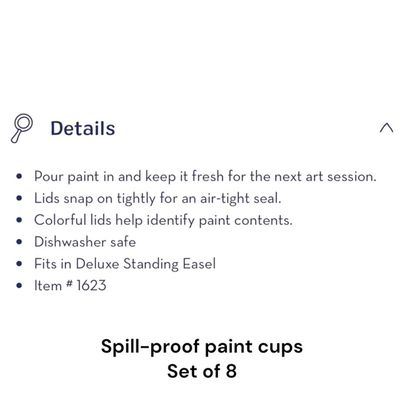 Melissa & Doug Spill-Proof Paint Cups Set of 8 for Kids Ages 3+ - Picture 3 of 8